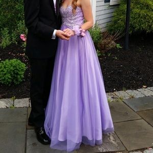 Lilac prom dress